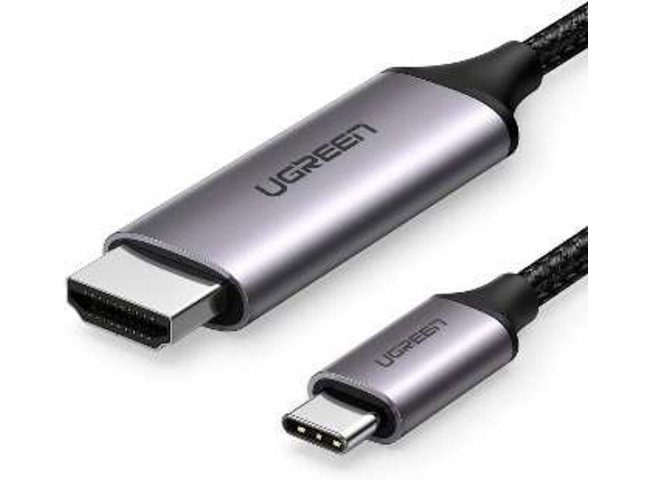 Kabell ugreenusb-C to HDMI male, gray/black