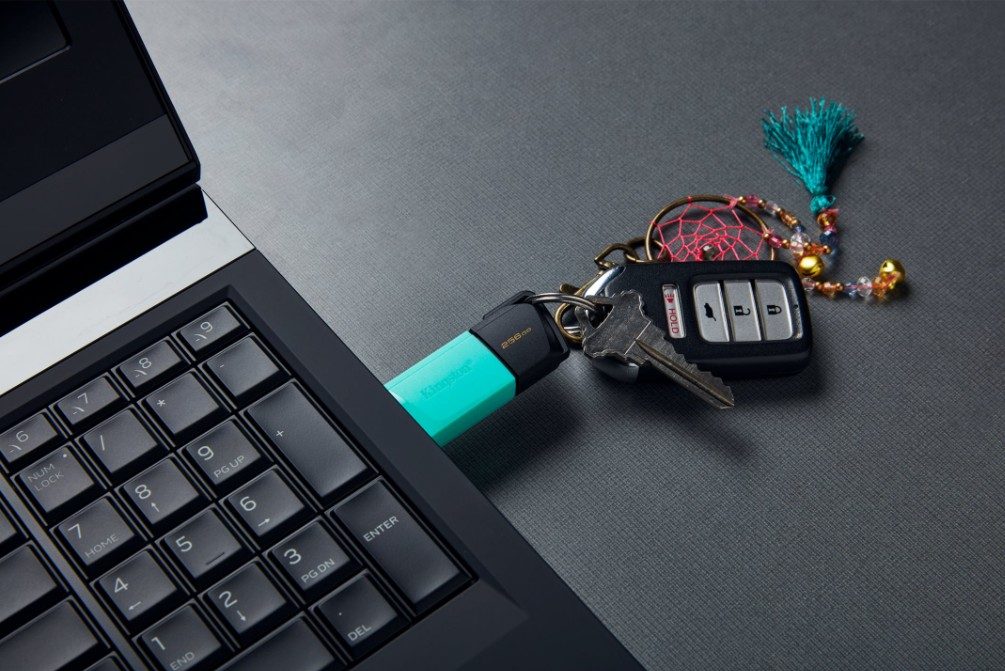 USB KINGSTRON EXODIA 256GB ,BLACK+TEAL