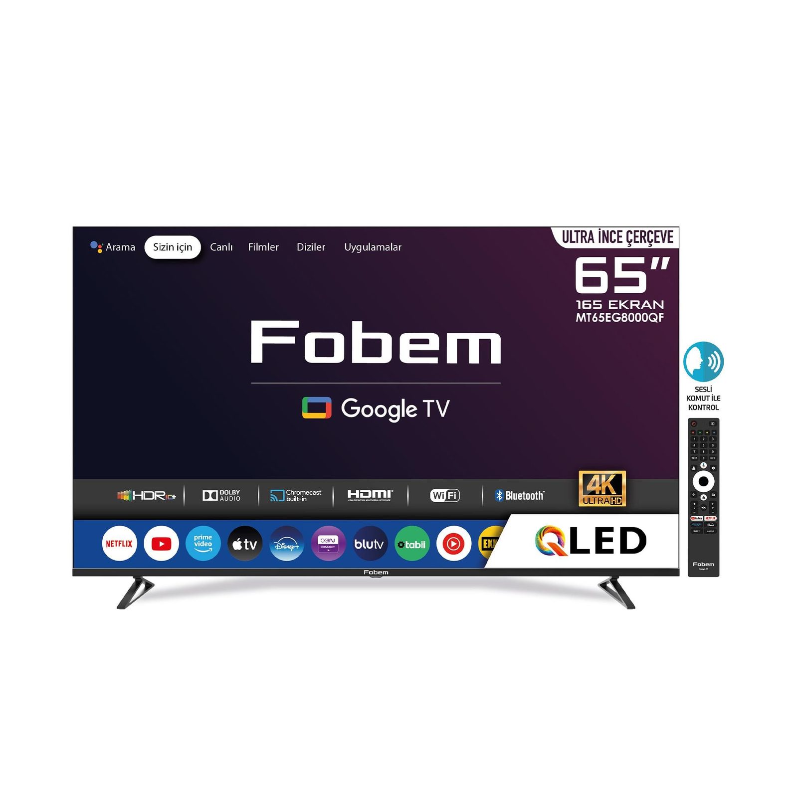 TV QLED Fobem MT65EG8000QF
