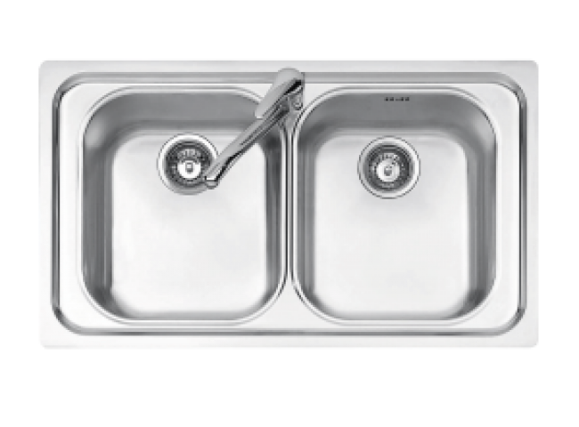 Lavapjate Vega 2 gropa INOX