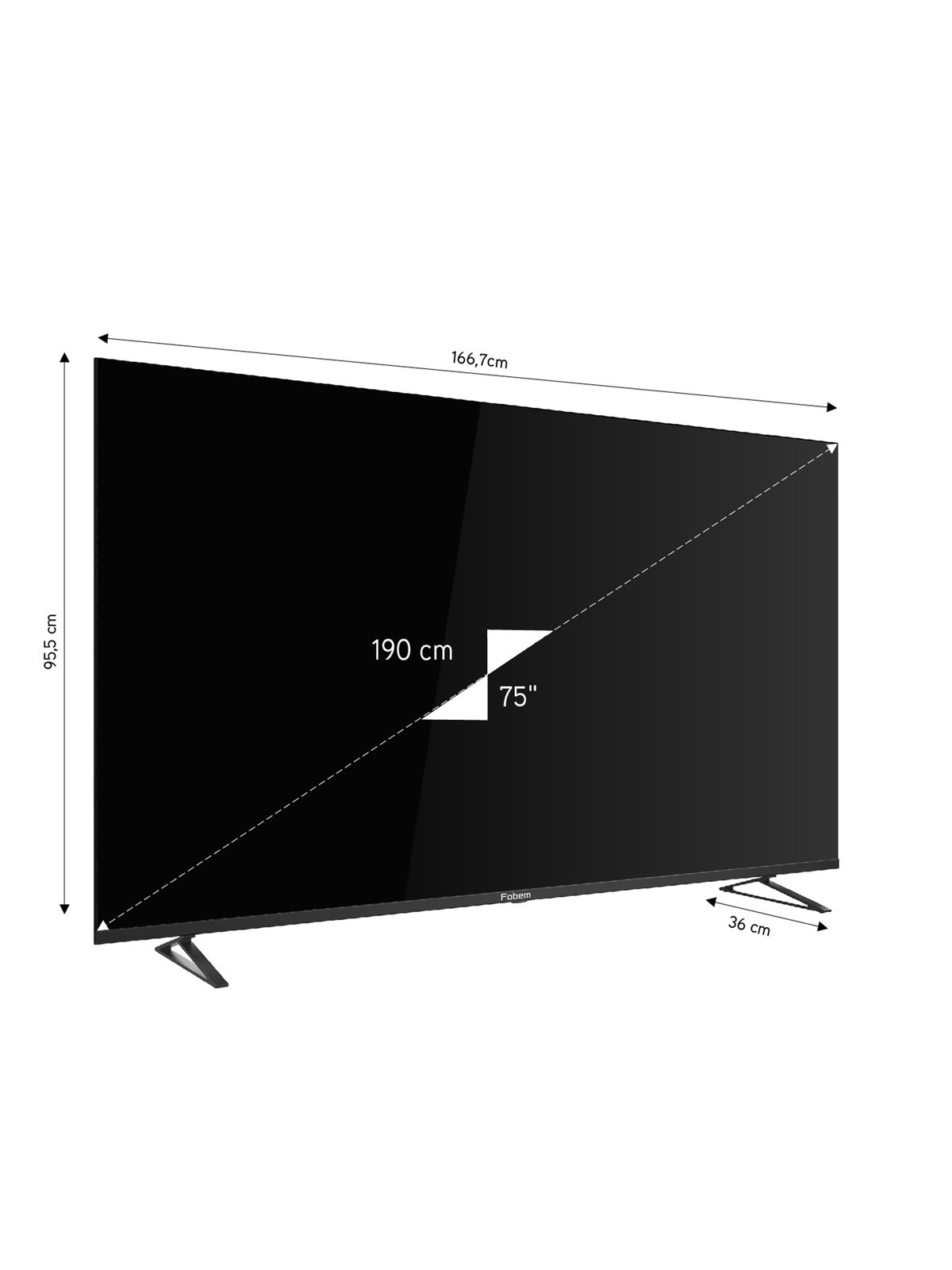 TV QLED FOBEM MT75EG8000QF